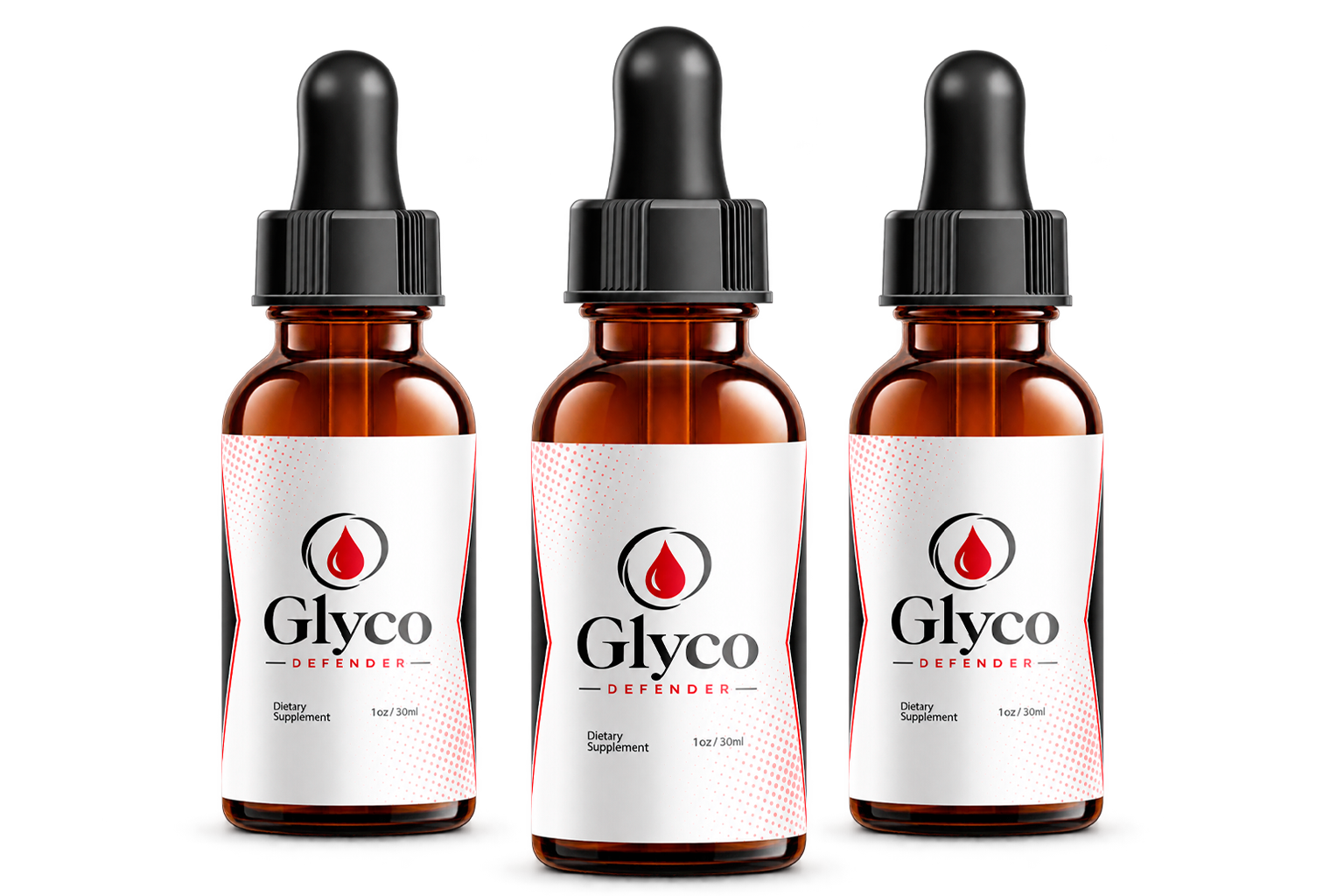 3 GlycoDefender Bottles