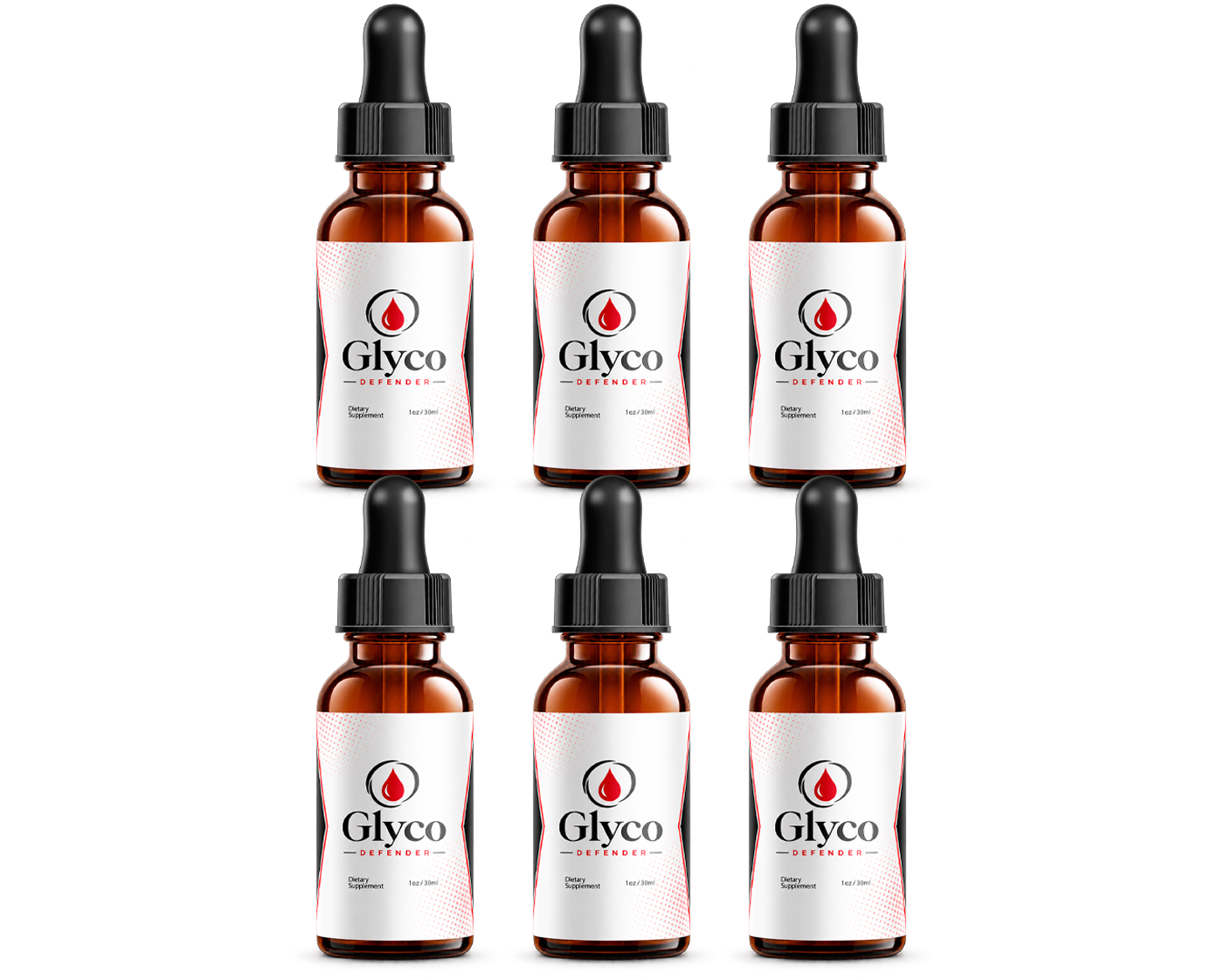 6 GlycoDefender Bottles
